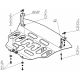 Усиленная защита картера двигателя и КПП (2 мм, сталь) для BAIC X35 2019-н.в.