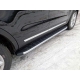 Пороги алюминиевые ТСС с накладкой для Ford Explorer 2015-2017