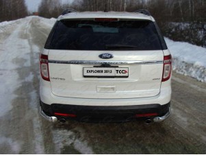 Защита заднего бампера уголки 76 мм для Ford Explorer № FOREXPL12-14